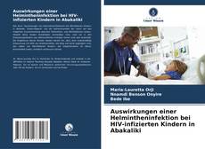 Couverture de Auswirkungen einer Helmintheninfektion bei HIV-infizierten Kindern in Abakaliki