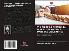 Buchcover von VISION DE LA GESTION DU NIVEAU STRATÉGIQUE DANS LES UNIVERSITÉS