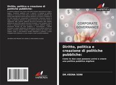 Diritto, politica e creazione di politiche pubbliche:的封面