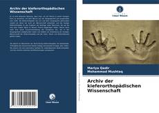 Capa do livro de Archiv der kieferorthopädischen Wissenschaft 