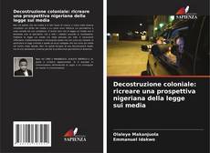 Capa do livro de Decostruzione coloniale: ricreare una prospettiva nigeriana della legge sui media 