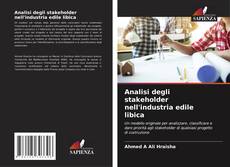 Capa do livro de Analisi degli stakeholder nell'industria edile libica 