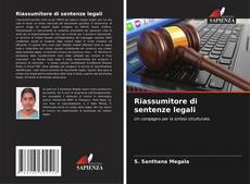 Couverture de Riassumitore di sentenze legali