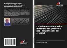 Bookcover of L'anello mancante nella microfinanza (Manuale per i responsabili del credito)
