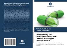 Buchcover von Bewertung der antiplasmodischen Aktivität einiger Heilpflanzen