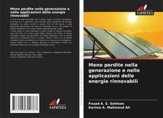 Couverture de Meno perdite nella generazione e nelle applicazioni delle energie rinnovabili