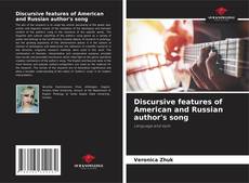 Capa do livro de Discursive features of American and Russian author's song 