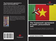 Capa do livro de The framework agreement in public procurement law: 