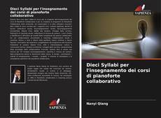 Capa do livro de Dieci Syllabi per l'insegnamento dei corsi di pianoforte collaborativo 