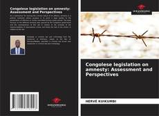 Capa do livro de Congolese legislation on amnesty: Assessment and Perspectives 