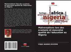 Portada del libro de Malversations lors des examens et mauvaise qualité de l'éducation au Nigeria