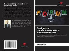 Couverture de Design and implementation of a discussion forum