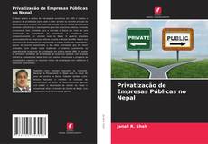 Capa do livro de Privatização de Empresas Públicas no Nepal 
