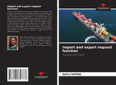 Buchcover von Import and export request function