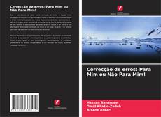 Buchcover von Correcção de erros: Para Mim ou Não Para Mim!