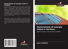 Buchcover von Generazione di energia solare e termica: