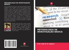 Buchcover von METODOLOGIA DE INVESTIGAÇÃO BÁSICA