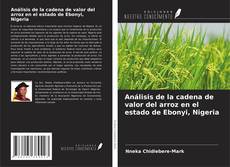 Buchcover von Análisis de la cadena de valor del arroz en el estado de Ebonyi, Nigeria