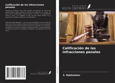 Calificación de las infracciones penales kitap kapağı