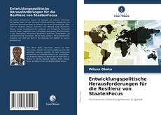 Buchcover von Entwicklungspolitische Herausforderungen für die Resilienz von StaatenFocus