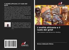 Capa do livro de L'oralità africana e il ruolo dei griot 