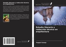 Buchcover von Estudio literario y redacción técnica en arquitectura