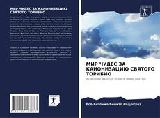 Buchcover von МИР ЧУДЕС ЗА КАНОНИЗАЦИЮ СВЯТОГО ТОРИБИО