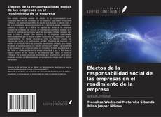 Обложка Efectos de la responsabilidad social de las empresas en el rendimiento de la empresa