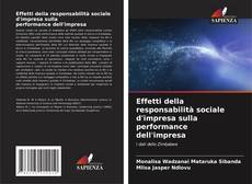 Portada del libro de Effetti della responsabilità sociale d'impresa sulla performance dell'impresa