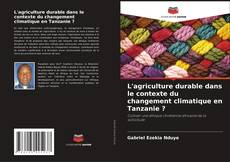 Buchcover von L'agriculture durable dans le contexte du changement climatique en Tanzanie ?