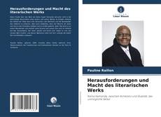 Capa do livro de Herausforderungen und Macht des literarischen Werks 