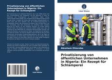 Bookcover of Privatisierung von öffentlichen Unternehmen in Nigeria: Ein Rezept für Schlamperei