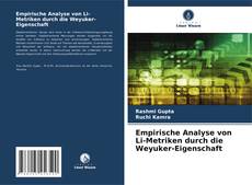 Bookcover of Empirische Analyse von Li-Metriken durch die Weyuker-Eigenschaft