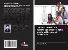 Couverture de L'efficacia dei CAM nell'insegnamento della storia agli studenti universitari