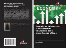 Capa do livro de Fattori che influenzano la sostenibilità finanziaria della microfinanza etiope 