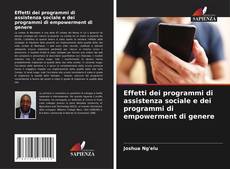 Bookcover of Effetti dei programmi di assistenza sociale e dei programmi di empowerment di genere