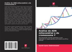 Capa do livro de Análise do ADN mitocondrial e do cromossoma Y 