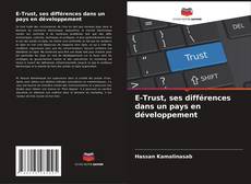 Capa do livro de E-Trust, ses différences dans un pays en développement 