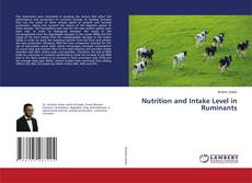 Copertina di Nutrition and Intake Level in Ruminants