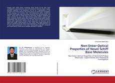 Copertina di Non-linear Optical Properties of Novel Schiff Base Molecules