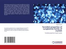 Copertina di Toroidial properties of Langbeinite family of crystals