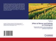 Copertina di Effect of Boron and Salinity on Greengram