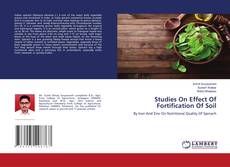 Copertina di Studies On Effect Of Fortification Of Soil