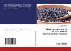Buchcover von Weed management in summer sesame