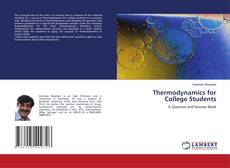 Copertina di Thermodynamics for College Students