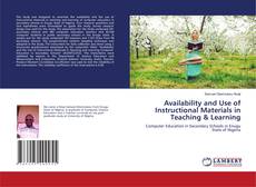 Buchcover von Availability and Use of Instructional Materials in Teaching & Learning