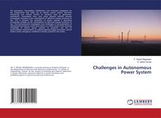 Buchcover von Challenges in Autonomous Power System