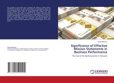 Significance of Effective Mission Statements in Business Performance的封面