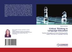 Copertina di CriticaL Thinking in Language Education