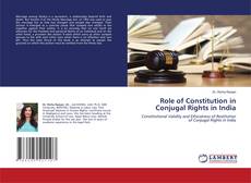 Buchcover von Role of Constitution in Conjugal Rights in India